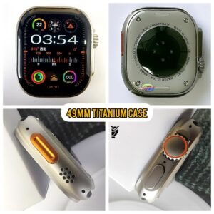 Apple Watch Ultra 2-Ähnlichkeit, Titan-Finish, hochauflösendes OLED-Display, gültige Seriennummer.