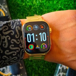Apple Watch Series 9 Gold Edition Smartwatch mit zwei Armbändern! Beste Nachbildung der Apple Watch Series 9 Gold Edition.